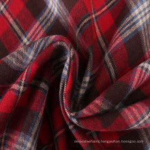 new arrive 100% cotton brushed yarn dyed plaid flannel fabric stock lot